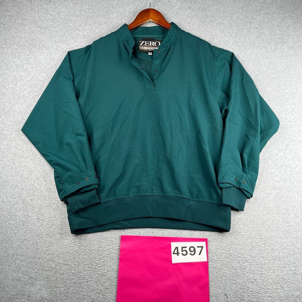 Zero Restrictions Golf 1/2 Snap Long Sleeve Pullover Womens Medium Green